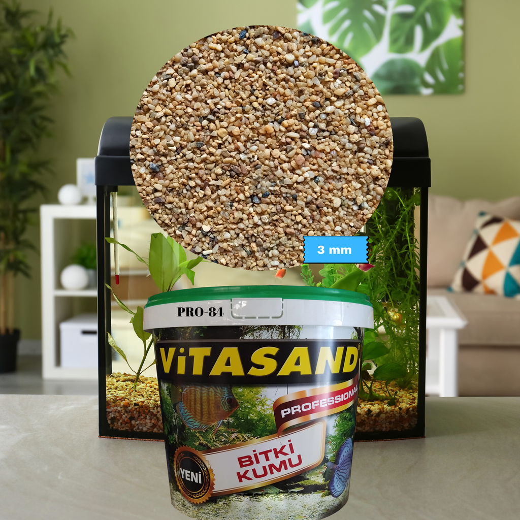 Vitasand Pro-84 2mm Dere Kumu, Bitki ve Akvaryum Kumu