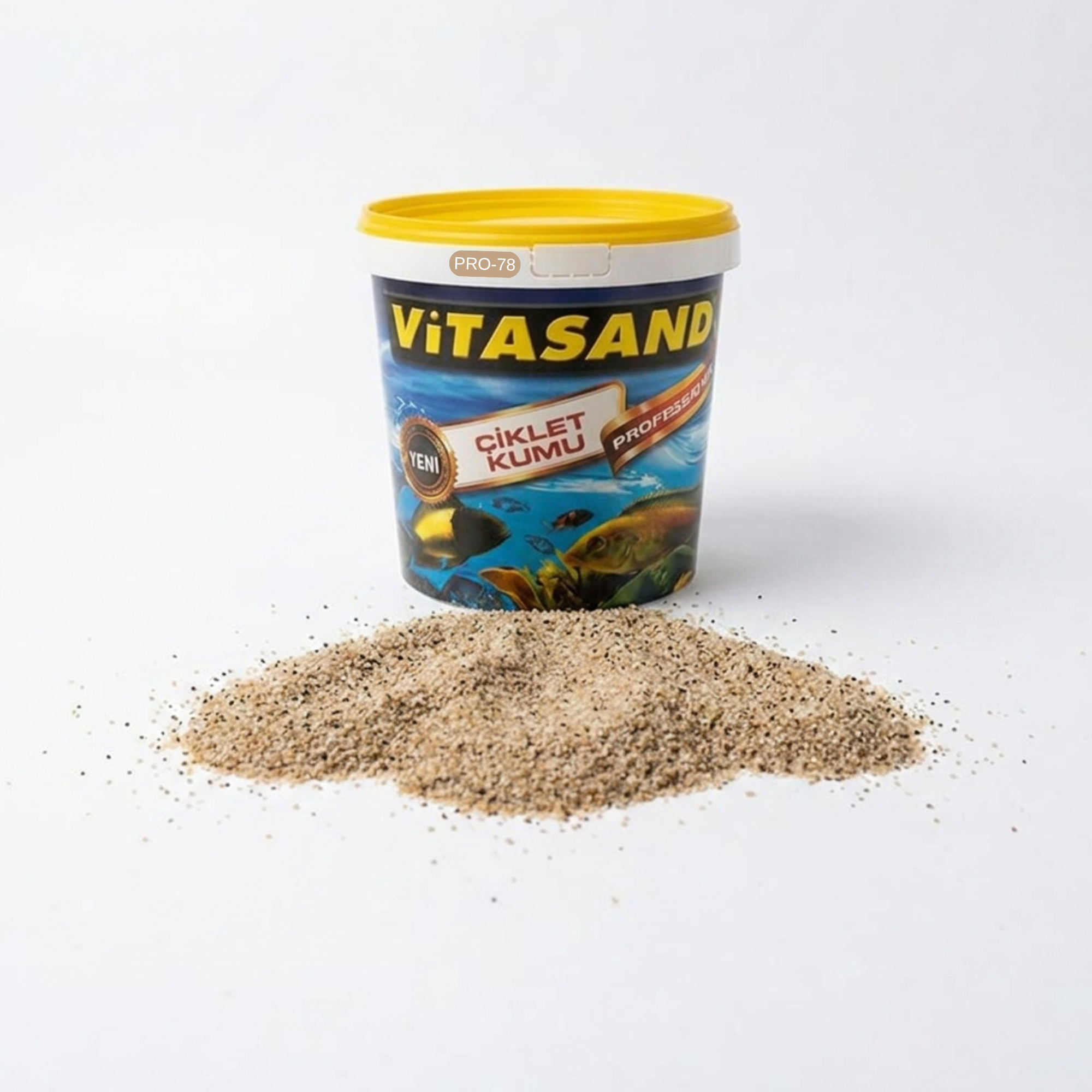Vitasand Pro-78 0.7mm Sarı Silis Akvaryum Kumu