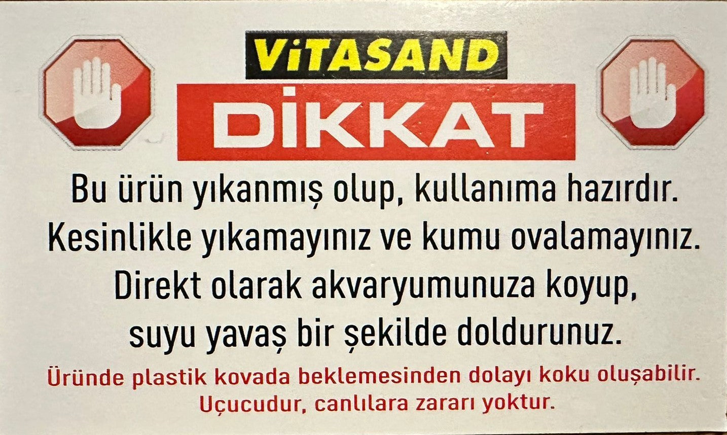 Vitasand Pro-78 0.7mm Sarı Silis Akvaryum Kumu